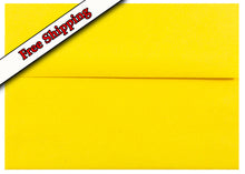 Load image into Gallery viewer, Bright Sun Yellow 70lb High Quality Envelopes for your Invitations Announcements Response Cards Showers Weddings A1 A2 A6 A7

