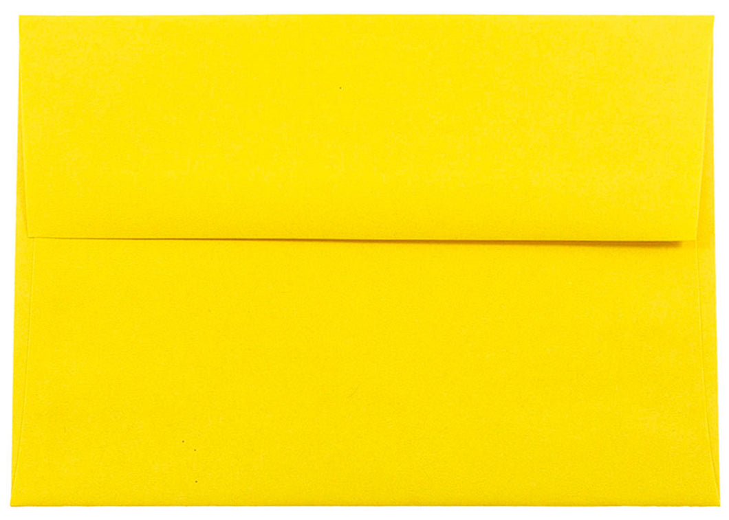 Bright Sun Yellow 70lb High Quality Envelopes for your Invitations Announcements Response Cards Showers Weddings A1 A2 A6 A7