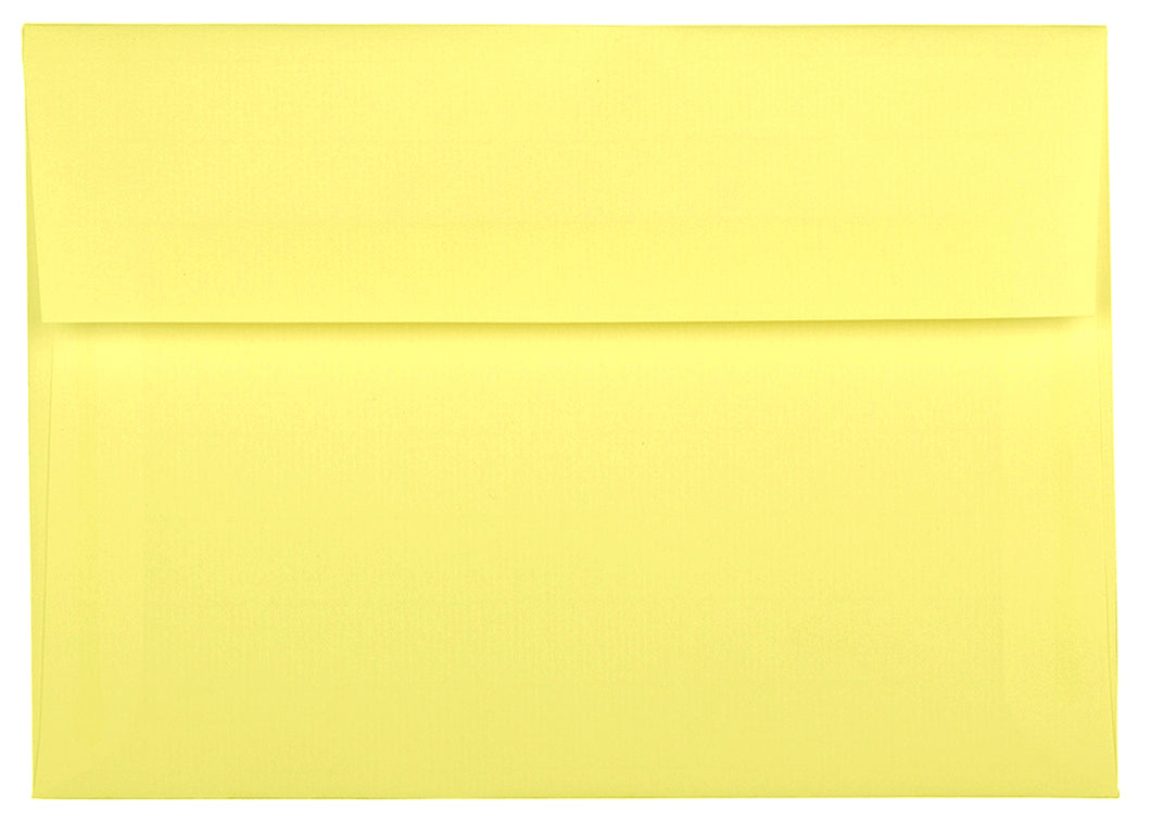 Canary Pastel Yellow Envelopes perfect for Invitations Announcements Response Cards Showers Weddings A2 A6 A7