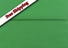 Load image into Gallery viewer, Holiday Green 70lb Envelopes perfect for Invitations Announcements Response Cards Showers Weddings A1 A2 A6 A7
