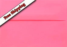 Load image into Gallery viewer, Hot Pink 70lb Envelopes perfect for Invitations Announcements Response Cards Showers Weddings A2 A6 A7 Neon
