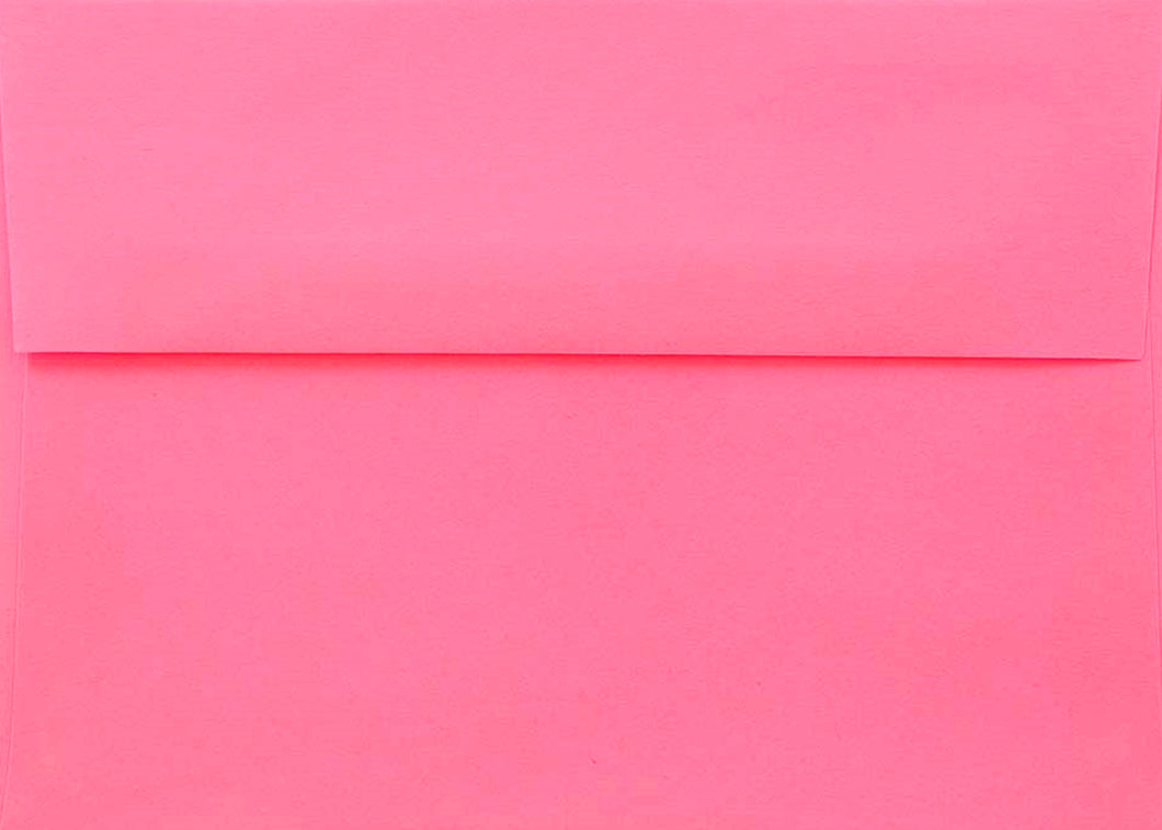 Hot Pink 70lb Envelopes perfect for Invitations Announcements Response Cards Showers Weddings A1 A2 A6 A7 Neon