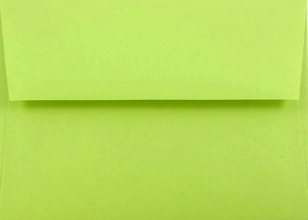 Lime Green 70lb Envelopes perfect for Invitations Announcements Response Cards Showers Weddings A1 A2 A6 A7