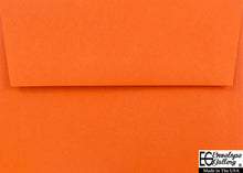 Load image into Gallery viewer, Pumpkin Orange 70lb Envelopes perfect for Invitations Announcements Response Cards Showers Weddings A1 A2 A6 A7
