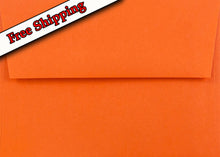 Load image into Gallery viewer, Pumpkin Orange 70lb Envelopes perfect for Invitations Announcements Response Cards Showers Weddings A1 A2 A6 A7
