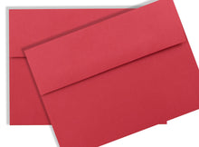 Load image into Gallery viewer, Holiday Red 70lb Envelopes perfect for those Special Response Cards Showers Weddings A1 A2 A6 A7
