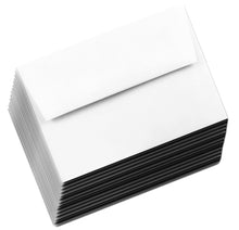 Load image into Gallery viewer, Bright White Square Flap 70lb Envelopes a Perfect Compliment to your Invitations Announcements Response Cards Showers Weddings A2 A6 A7
