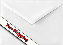 Load image into Gallery viewer, Baronial Bright White Pointed Flap 70lb Highest Quality Envelopes Perfect for Weddings Announcements Greeting Cards Showers A2 A6 A7
